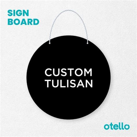 Promo Custom Sign Board Rantai Akrilik Papan Nama Ruangan Petunjuk