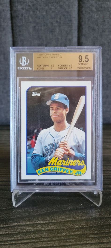 Topps Traded Ken Griffey Jr Rookie Rc Seattle Mariners T Bgs