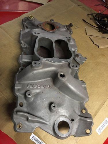 Find Edelbrock Small Block Chevy Performer Intake Manifold Aluminum In