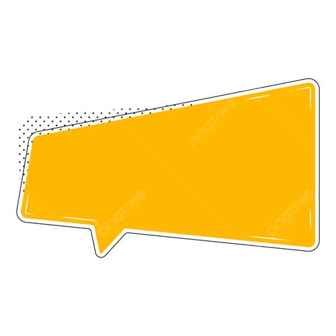 Speech Bubble Yellow And Black Line Background Vector Speech Bubble