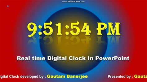 How To Create Digital Clock In Powerpoint Powerpoint Tutorial Youtube