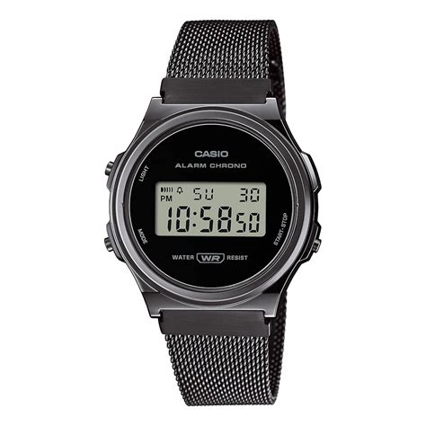 Rel Gio Casio Vintage Preto Digital A Wemb Adf