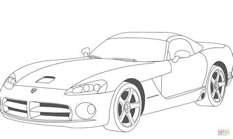 Dodge Viper Coloring Page Free Printable Coloring Pages