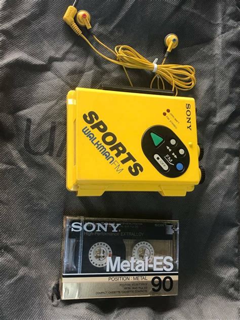 Sony Wm F5 Sports Walkman Cassette Player Walkman Yellow W Sony