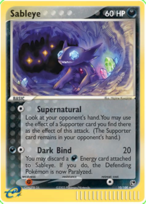 Sableye EX Sandstorm 10 Pokemon Card