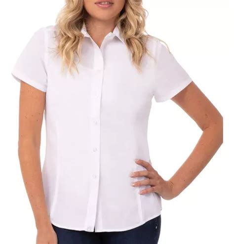 Camisete Social Feminina Manga Curta Uniforme Frete Gr Tis