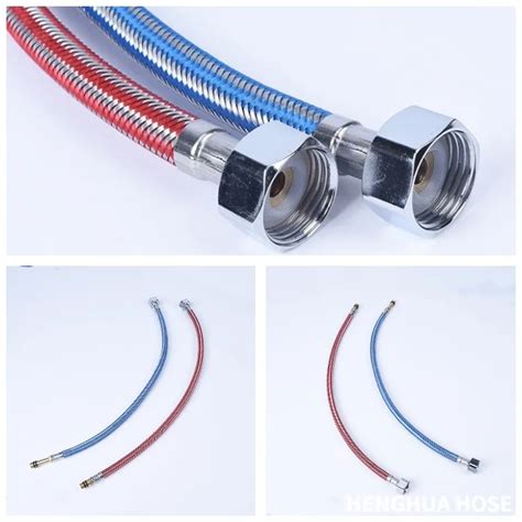 Stainless Steel Flexible Braided Metal Hose For Wash Basins Inlet Hose