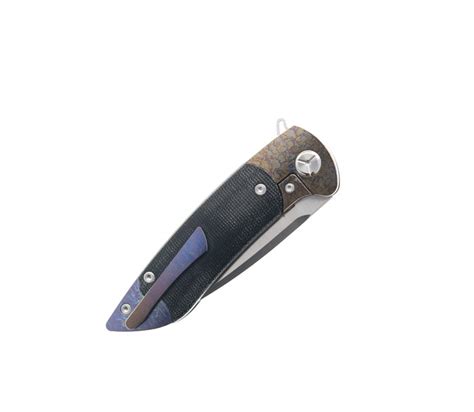 Guarantee Twosun Folding Knife Color Titanium Micarta Handle D