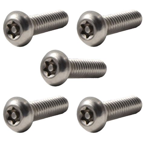 5 16 18 X 1 2 Button Head Torx Security Machine Screw Bolt Screws