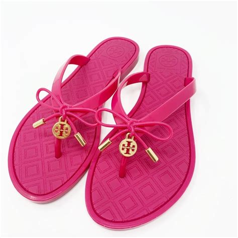 Tory Burch Shoes Tory Burch Sandals 5 Jelly Bow Flip Flop Thongs Poshmark