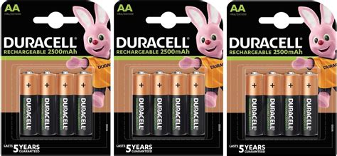 Duracell Rechargeable Aa Batteries Pack Of 4 2500 Mah Nimh Pre Charged Our No 1 Longest