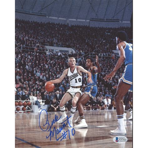 Rick Mount Signed Purdue Boilermakers 8x10 Photo Beckett COA