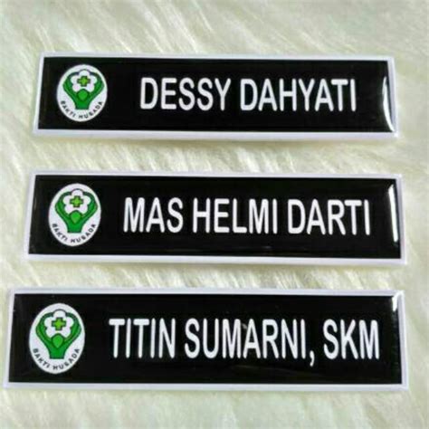 Jual Nametag Papan Nama Nama Dada Akrilik Shopee Indonesia