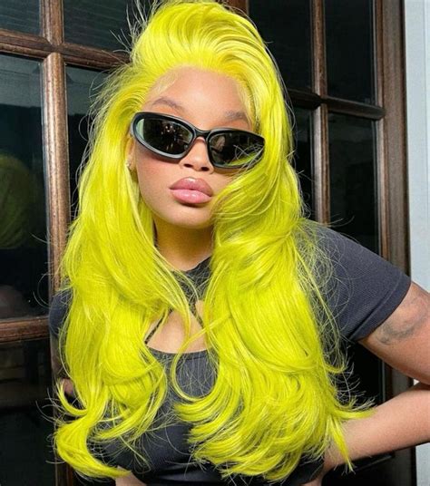 Neon Green 😍💚 | Neon hair, Green hair, Dyed hair