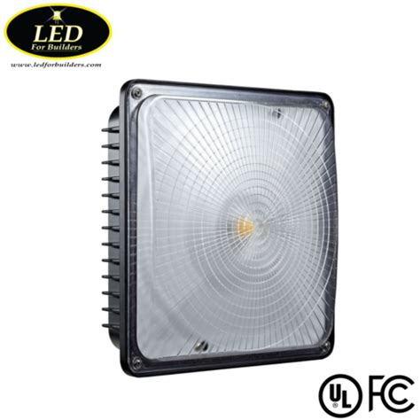 LED for Builders | LED Canopy Light (Black)