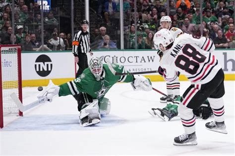 Kane Domi Lead Big Blackhawks Rally In 4 3 Win Over Stars Hockey