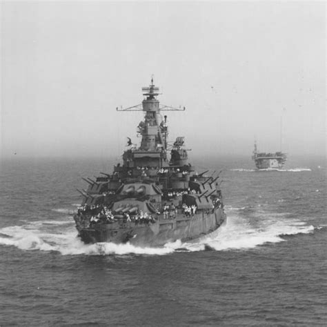 Uss Nevada Bb 36 Following Her Modernizationrepair After Pearl Seen