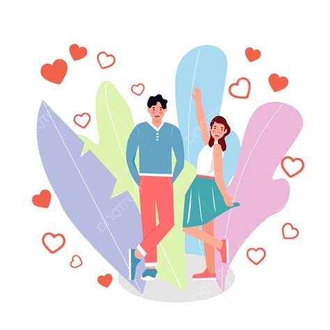 Valentines Day Couple Vector Hd Images Valentines Day Couple Summer