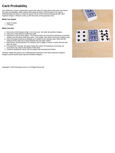 Card Probability | PDF