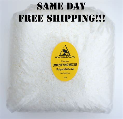 Emulsifying Wax Nf Polysorbate 60 Pure Polawax 48 Oz 3 Lb