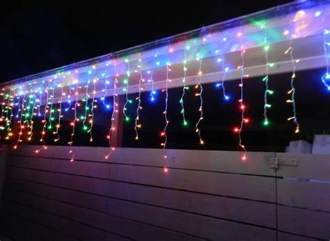 Icicle color changing led christmas lights