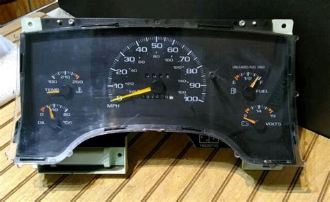 Chevy Gmc S Instrument Gauge Cluster No Tach Floor Shift Oem