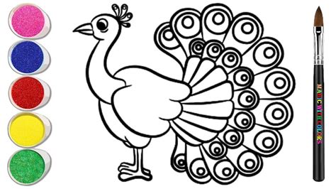 draw beautiful peacock step  step peacock drawing