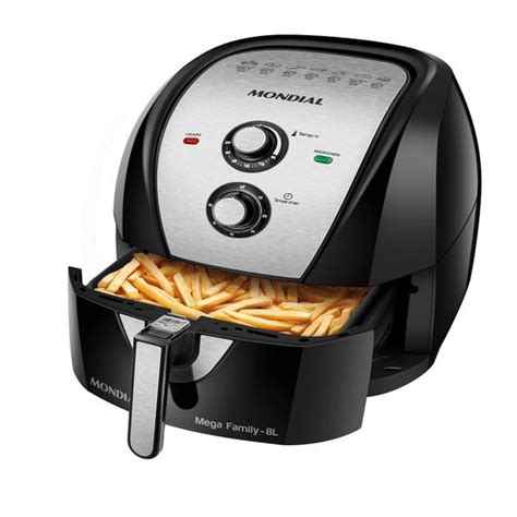 Fritadeira Sem Óleo Air Fryer Mondial 8 Litros AFN 80 BI 220 Volts