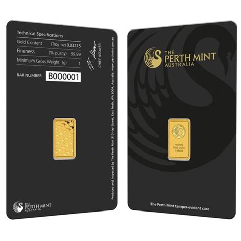 Gram Perth Mint Gold Bar For Sale New W Assay Bullion Empire Uk