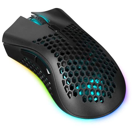 Myszka gamingowa mysz bezprzewodowa do laptopa PC Defender GM-709L Warlock podświetlana RGB LED ...