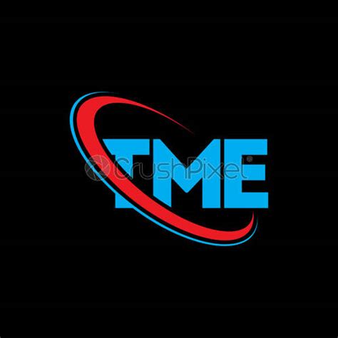 tme logo tme letter tme letter logo design initials tme stock
