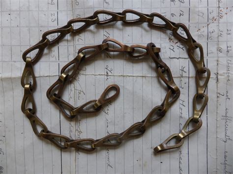 Antique Solid Brass Chain Ideal For Toilet Or Light Pull Dragonquarry Antiques And Restoration