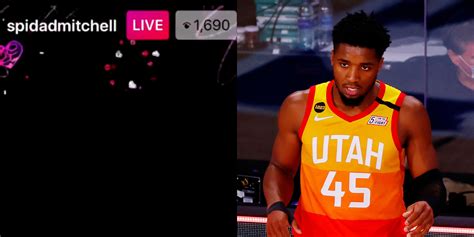 Donovan Mitchell Accidentally Goes On Ig Live Fans Hear Sexual Sounds