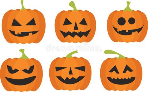 Halloween Pumpkin Set Stock Vector Illustration Of Vector 46156692