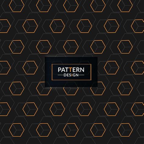 Premium Vector | Pattern design on a black background