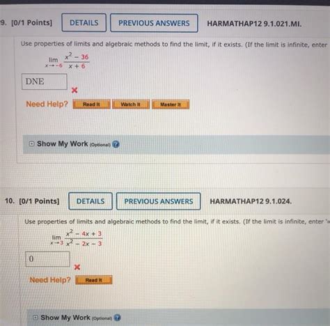 Solved 9 O 1 Points DETAILS PREVIOUS ANSWERS HARMATHAP12 Chegg