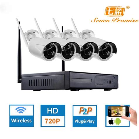 4CH 720P HD NVR Wireless Security CCTV Surveillance Systems WIFI NVR ...