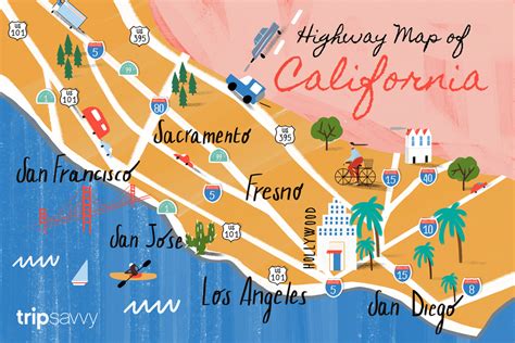 California Scenic Drives Map