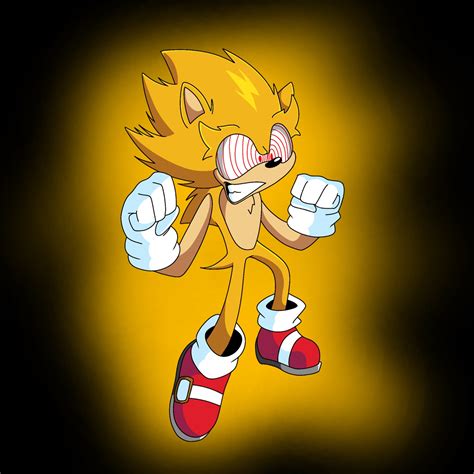 Super Sonic Fleetway Custom Print 85in X 11in Etsy