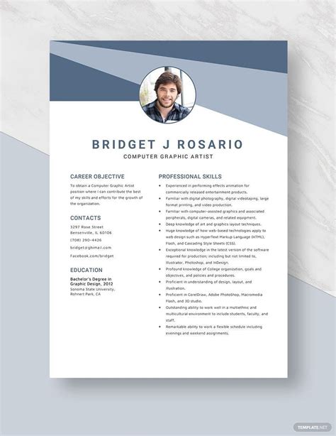 Graphic Design Artist Resume in Word, Pages, PDF - Download | Template.net