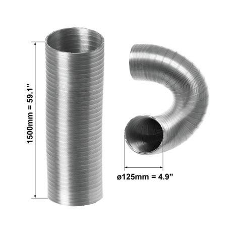 Aluminium Flexible Duct Hose Pipe For Fans Cooker Hoods Vent Ducting 1 5m And 3m Ebay