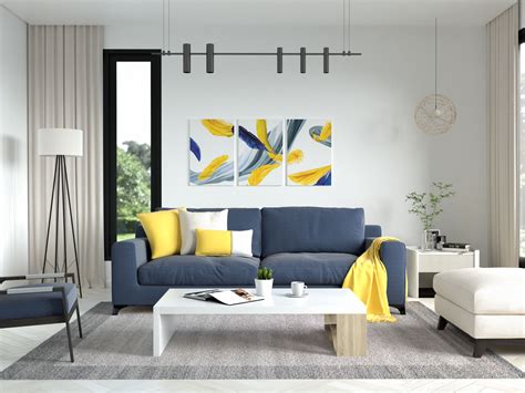 Blue Sofa Color Scheme | Baci Living Room