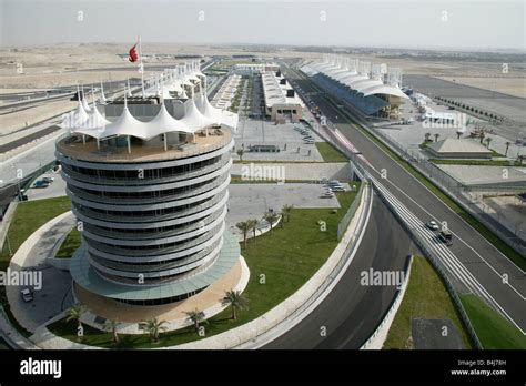 Aerial View Of The Bahrain International Circuit Bic View Of The