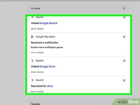 how to check google history search