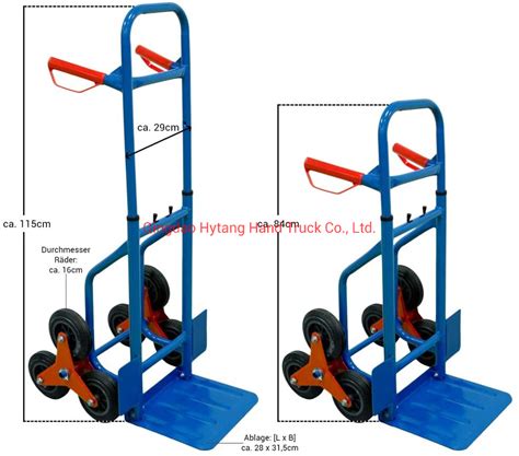 Kgs Steel Stair Climbing Trolley Hand Truck Tools Cart Ht