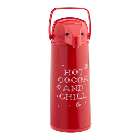 Red Hot Cocoa And Chill Insulated Vacuum Drink Dispenser - World Market