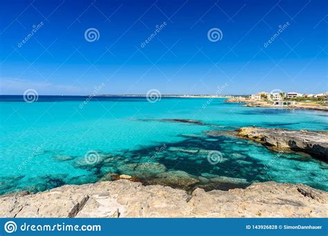 Beach Es Trenc Beautiful Coast Of Mallorca Spain Stock Photo Image