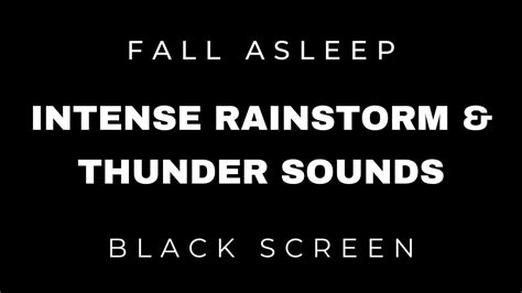 Instantly Fall Asleep To Intense Rainstorm Thunder Sounds Relaxing