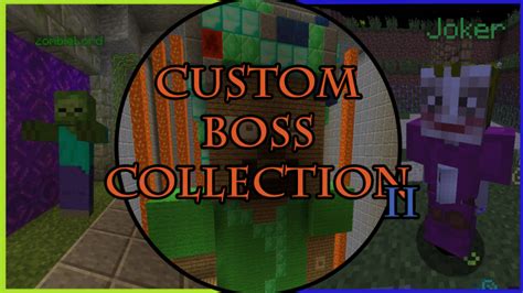 Custom Boss Collection Ii 95 Custom Bosses Minecraft Project