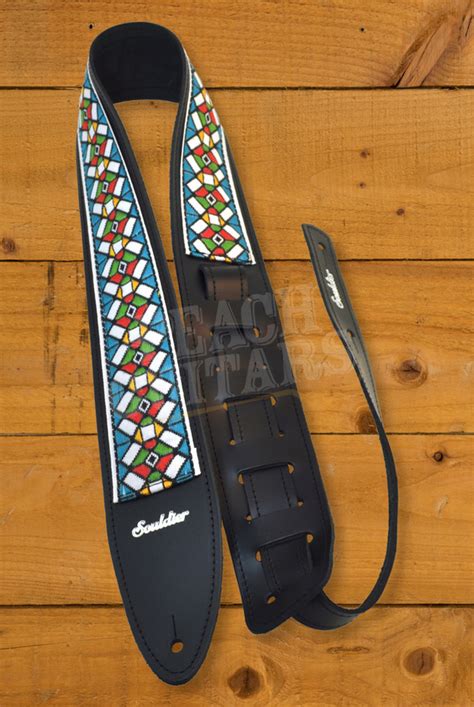 Souldier Torpedo Guitar Straps Stained Glass Blue